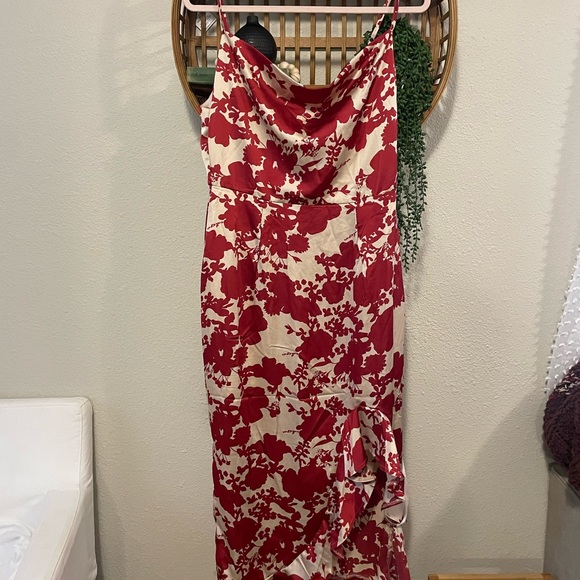NWT Miss guided cami ruffle side midi dress floral slip dress - Picture 3 of 5